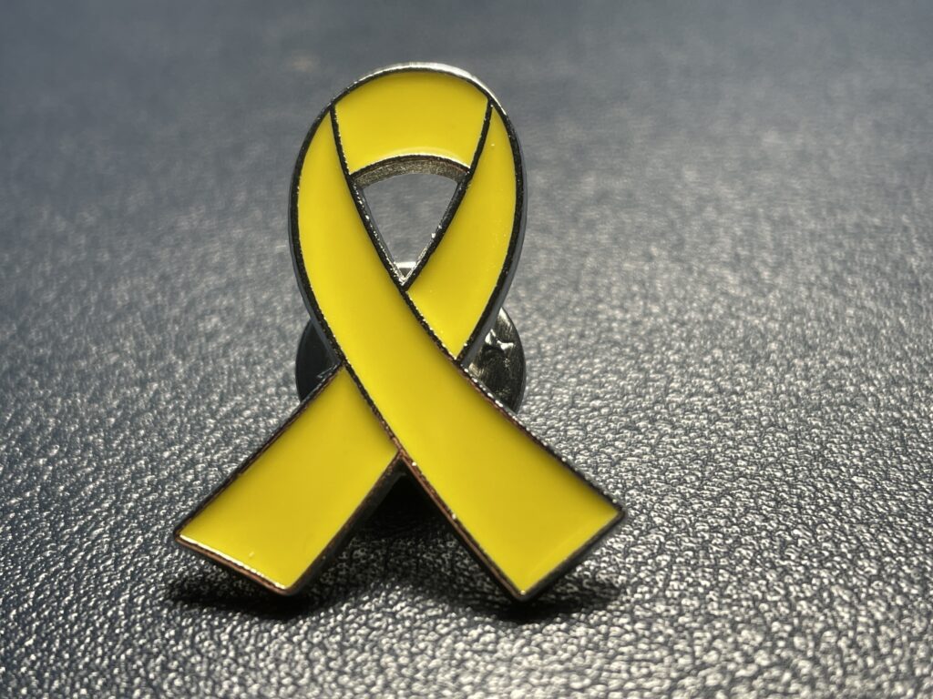 spilletta nastro giallo